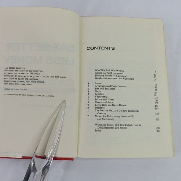 How to Eat Better for Less Money by James Beard and Sam Aaron HB 1970 Cookbook - Picture 3 of 10